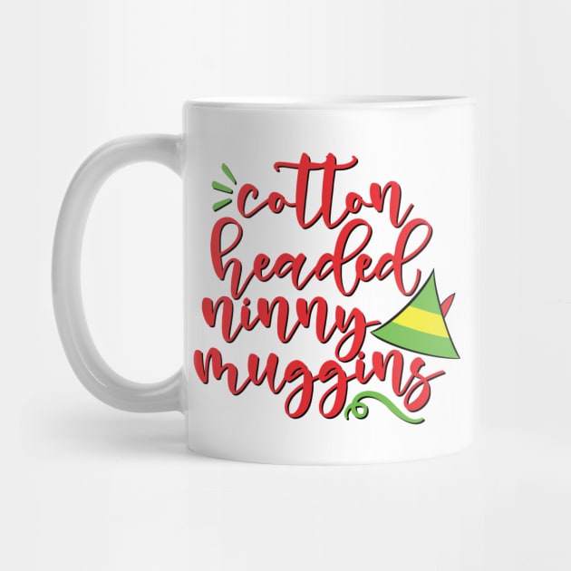 Funny Cotton Headed Ninny Muggins Christmas Elf by Wishtopia